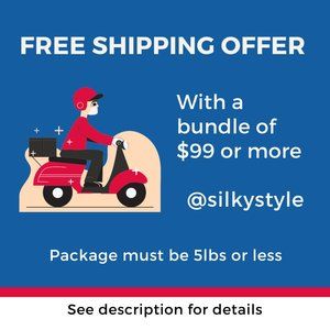 Free Shipping for Bundles of $99 or under. See Description for details